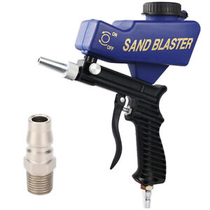 Sandblasting Gun Gravity Feed Air Sandblast Portable Speed Blaster Sand Spray Gun